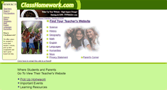 Desktop Screenshot of classhomework.com